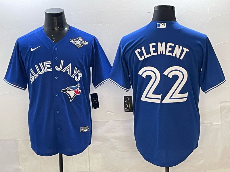Men 2025 Toronto Blue Jays #22 Clement blue Game Nike MLB Jersey 0024